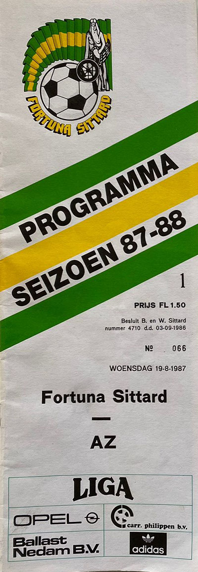 AZ Programma 19-aug-1987 Fortuna uit